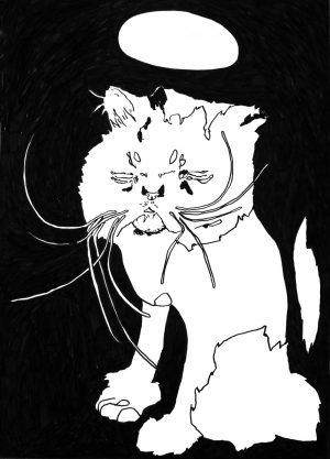 Katze, wiederkehrende Zufriedenheit - Anouk Lamm Anouk
